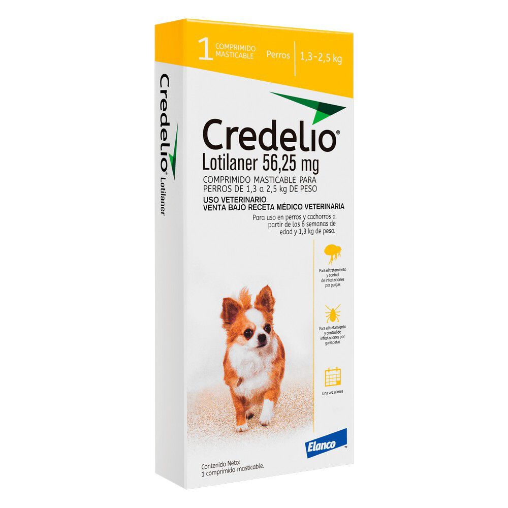 Credelio-56,25-mg-(1,3---2,5-kg)---1-Comprimido-Masticable-imagen